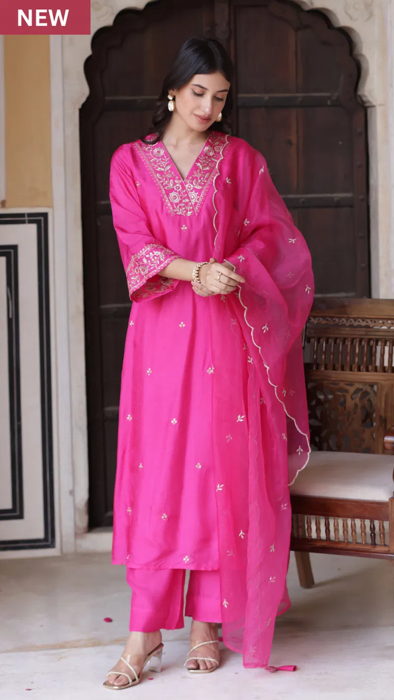 Aradrashti 01 Chanderi Viscose Kurti Bottom With Dupatta Best Wholesale Shop In Surat